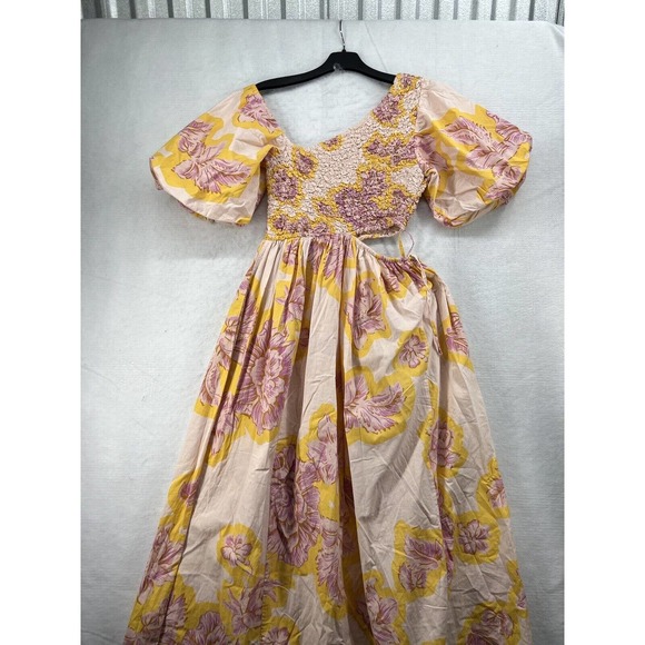 Free People Kalina Printed Midi Dress Size Xsmall - Picture 7 of 14